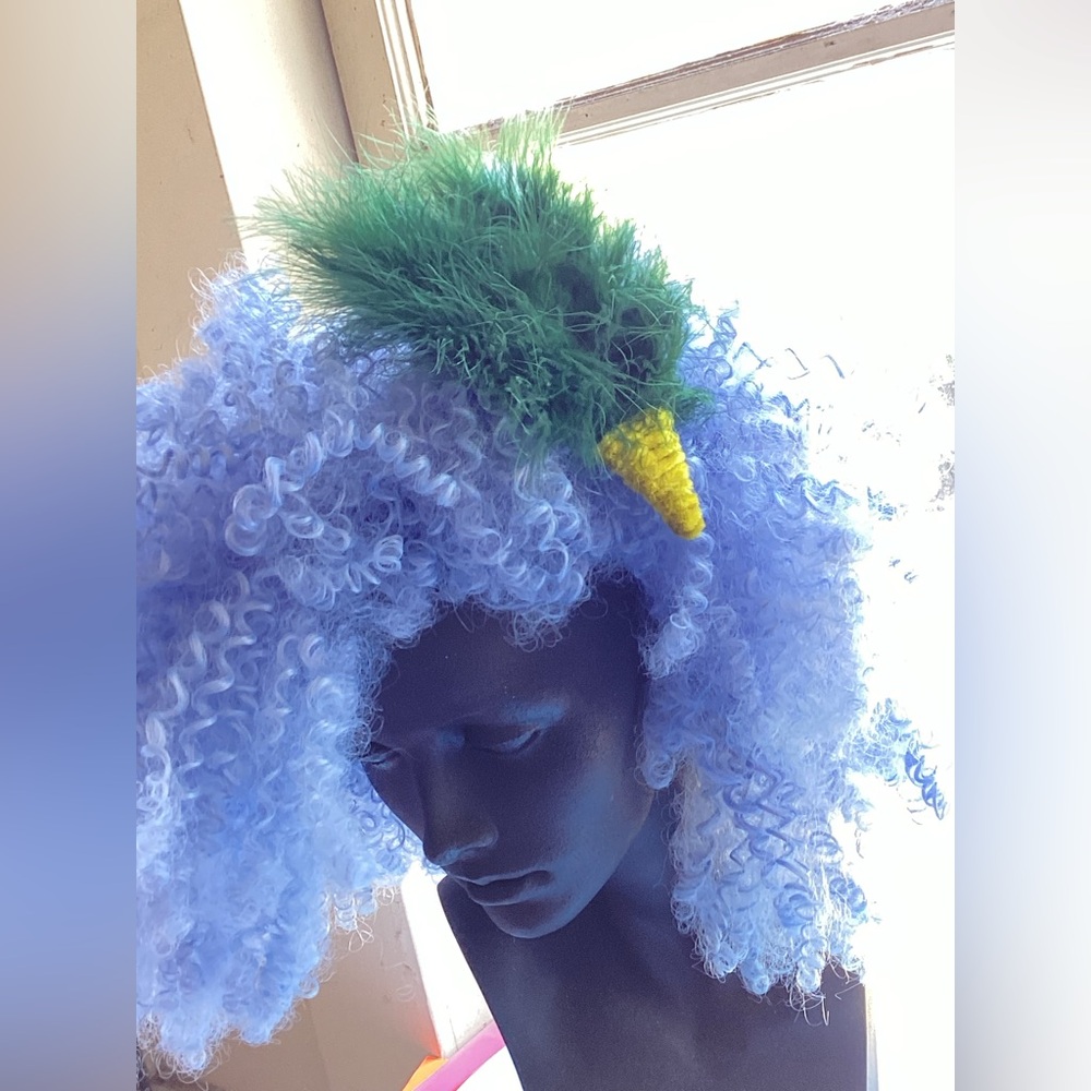 Handmade marabou plumes hair clip